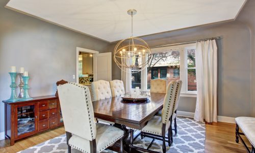 Grey Dining Room Painting