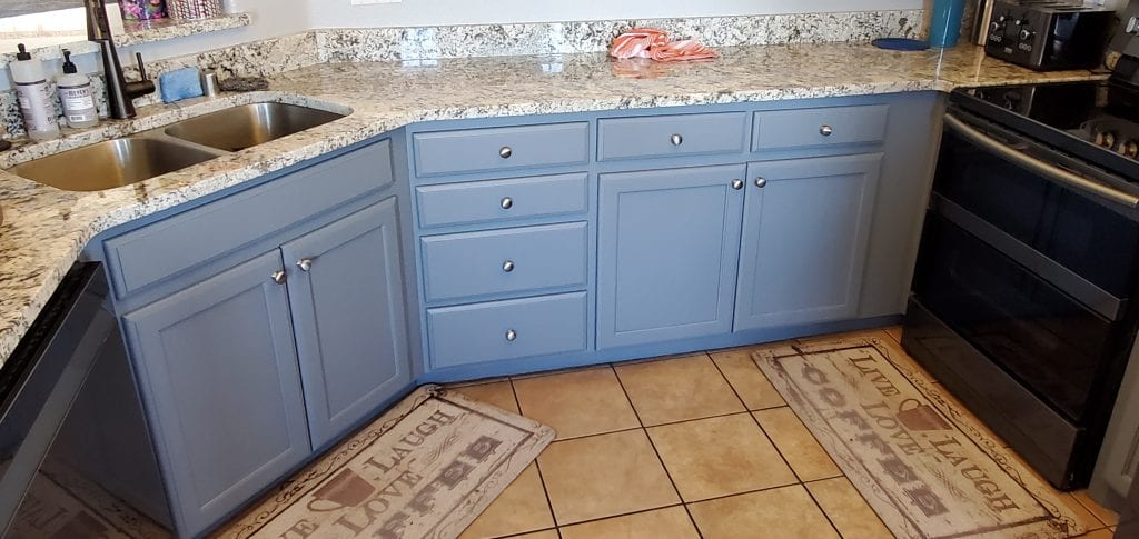 lower kitchen cabinets refinishing (after) albuqeurque nm
