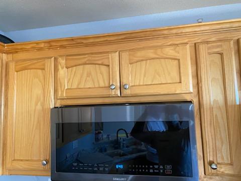 wooden cabinets refinishing before