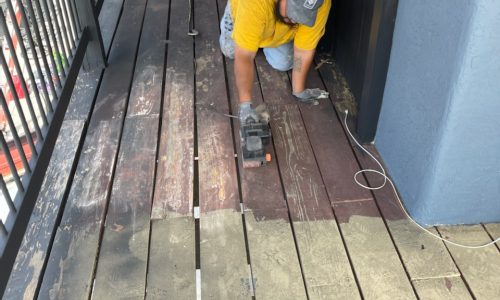 Deck sanding