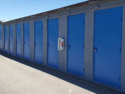 Multiple Painted Storage Unit Doors