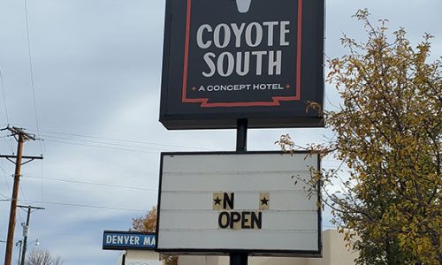 Coyote South Sign