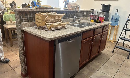 Island Cabinets (Before)