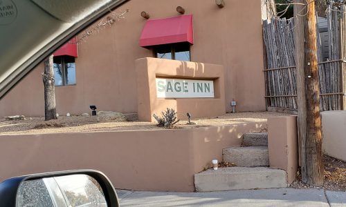 Sage Hotel Sign (Before)