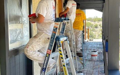 Exterior painting (during)