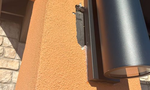 Stucco Damage (Before)