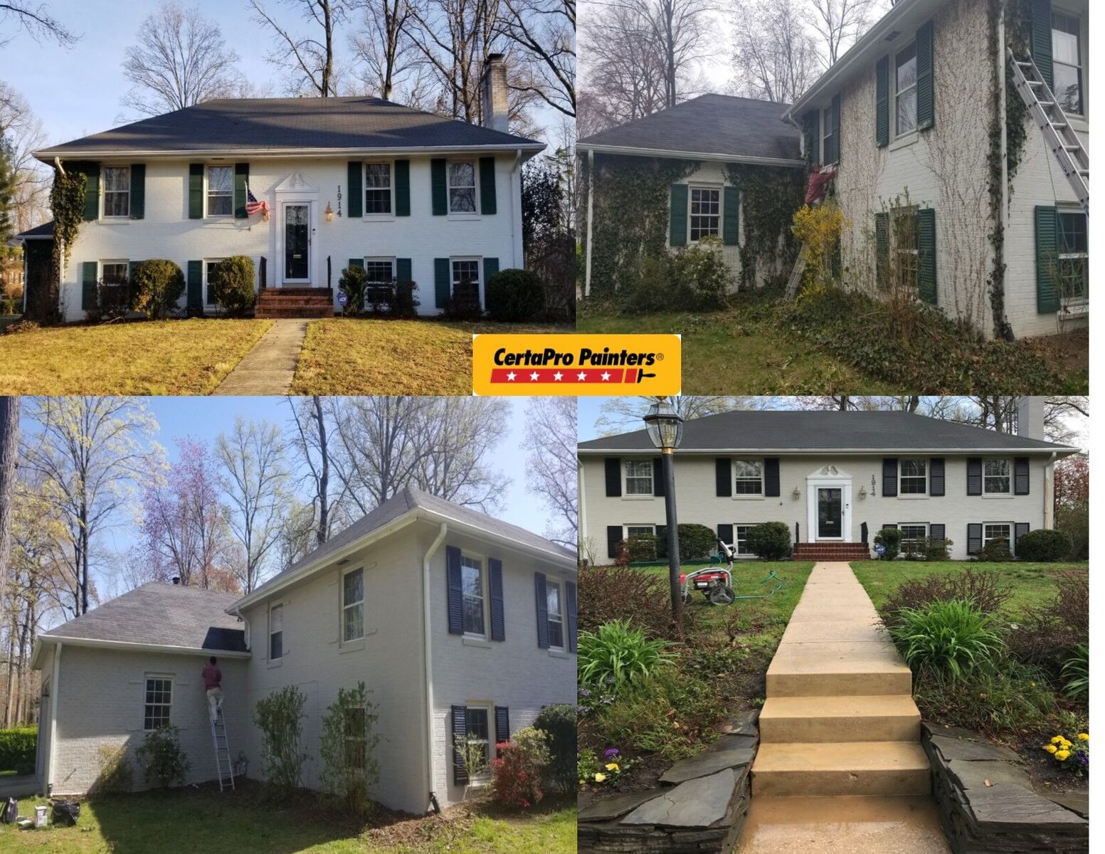 Exterior house painting by CertaPro Painters in Alexandria, VA