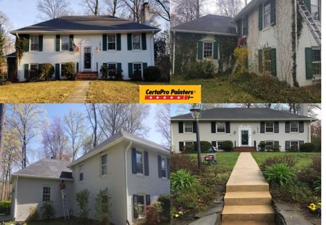 Exterior house painting by CertaPro Painters in Alexandria, VA