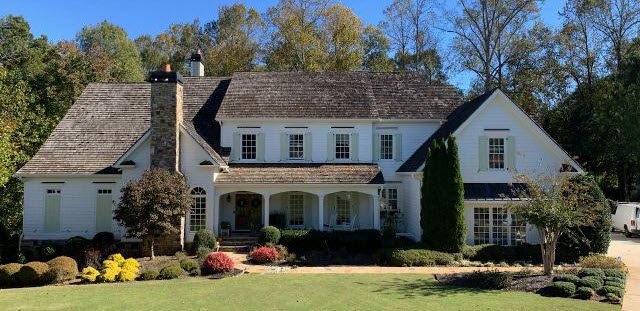 exterior of home in alpharetta after painting