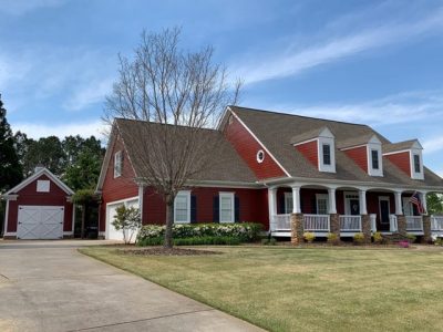 red house repainted by certapro painters of alpharetta