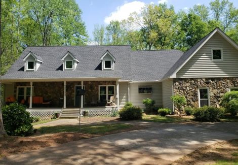 photo of wood porch columns before being wrapped