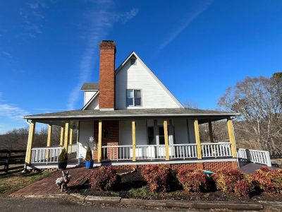 repainted residential exterior in alpharetta ga