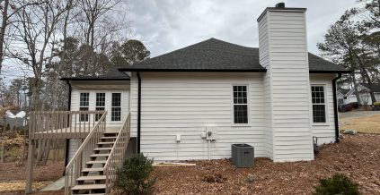 White Exterior Painting Project