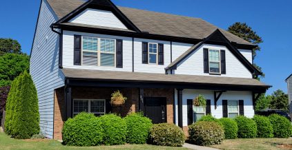 White Exterior Home Painting Project