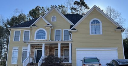 Yellow Home Painting Project