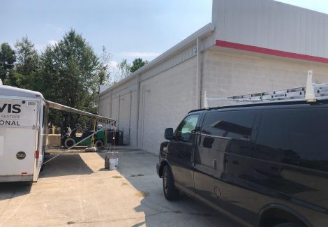 Side angle of advance auto parts in greenville, sc, after completed painting project by certapro painters of greenville west, sc