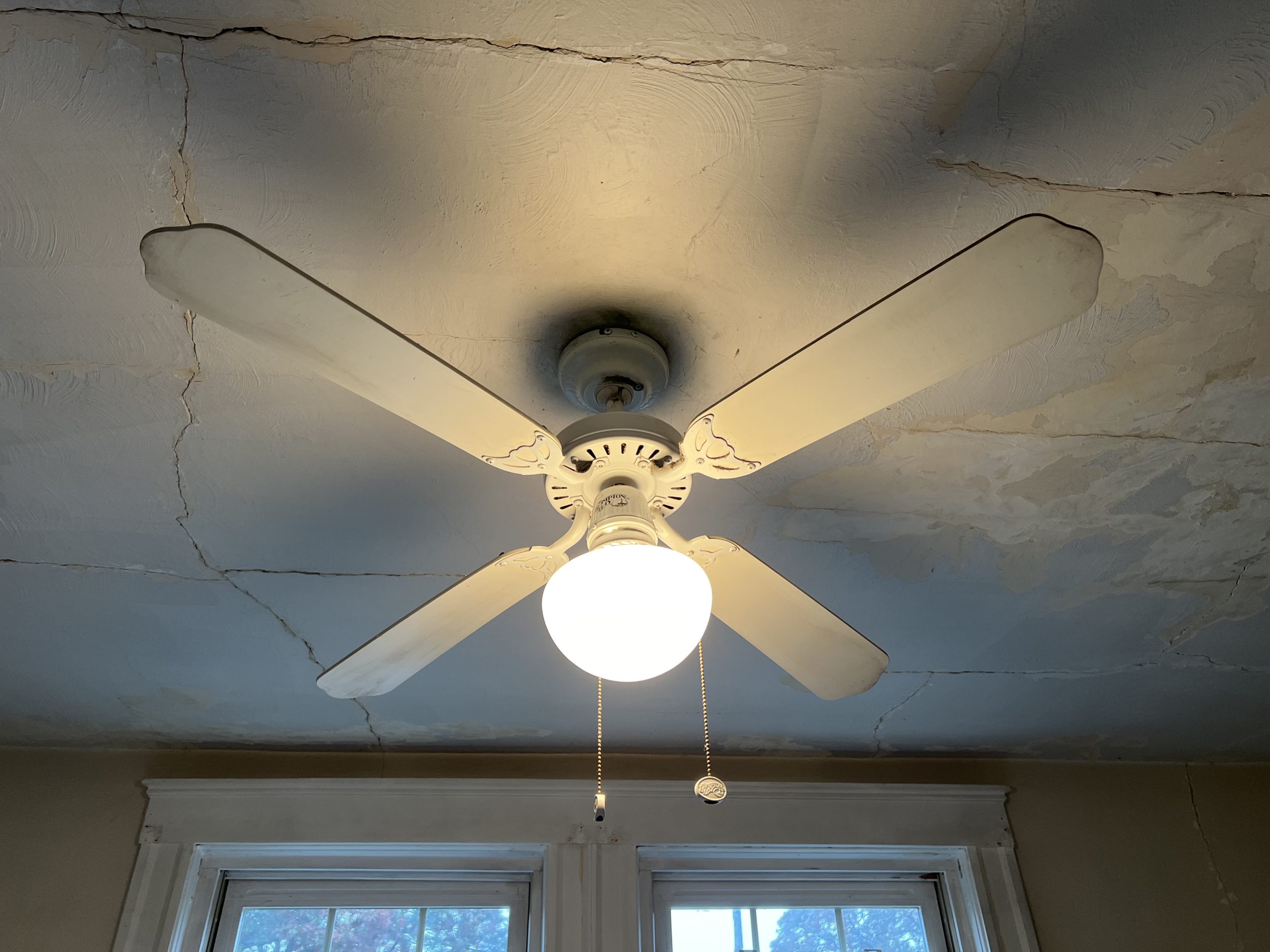 Historic Home Ceiling Before & After Before