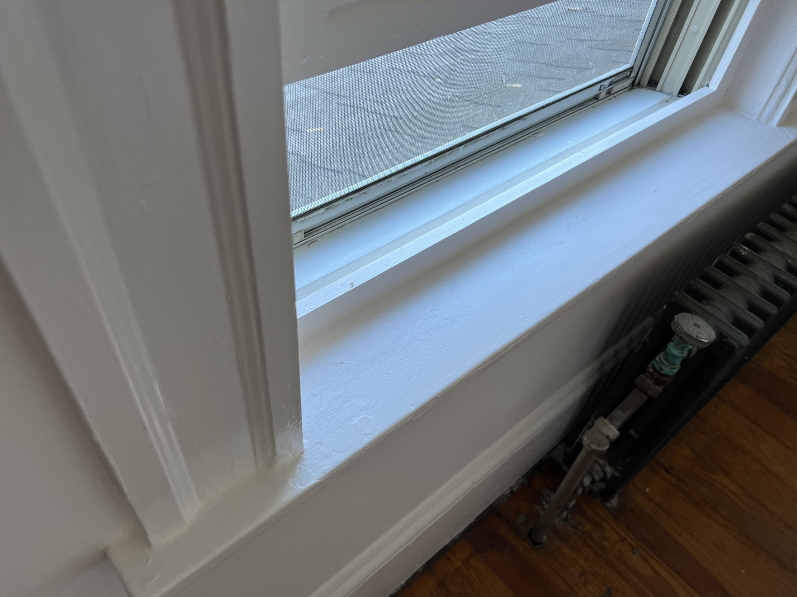 Historic Home Window Sill Before & After After