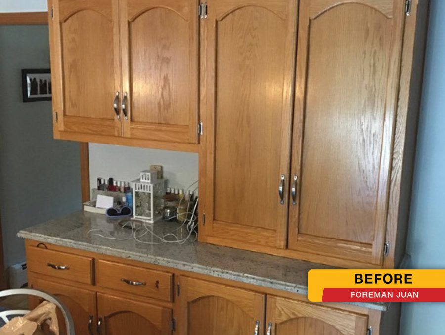 Before Kitchen Cabinet Painting Preview Image 10