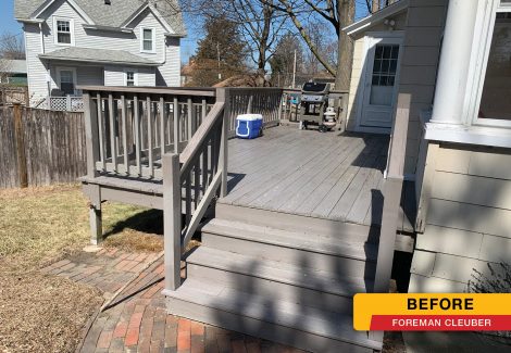 Before Deck Stain