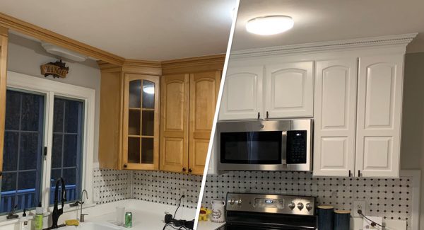 Two-Tone Kitchen Cabinet Makeover