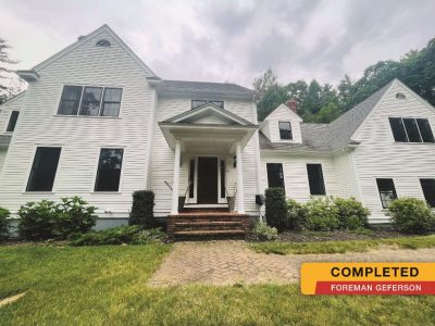 white house with light grey roof