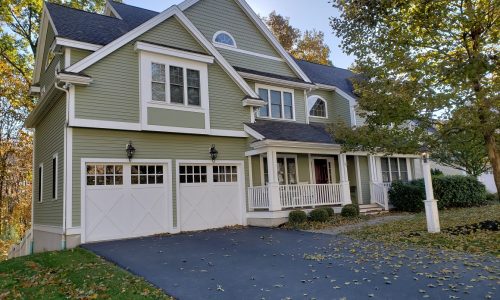 Green Siding Painting