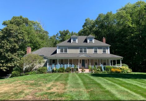 Exterior of home in progress