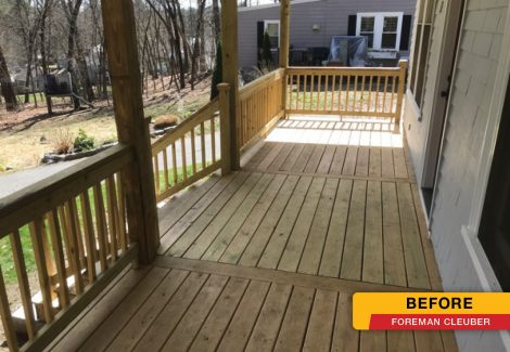 Deck Staining Before