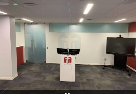 after photo of conference room painted