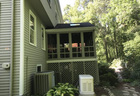 Screen room after renovation