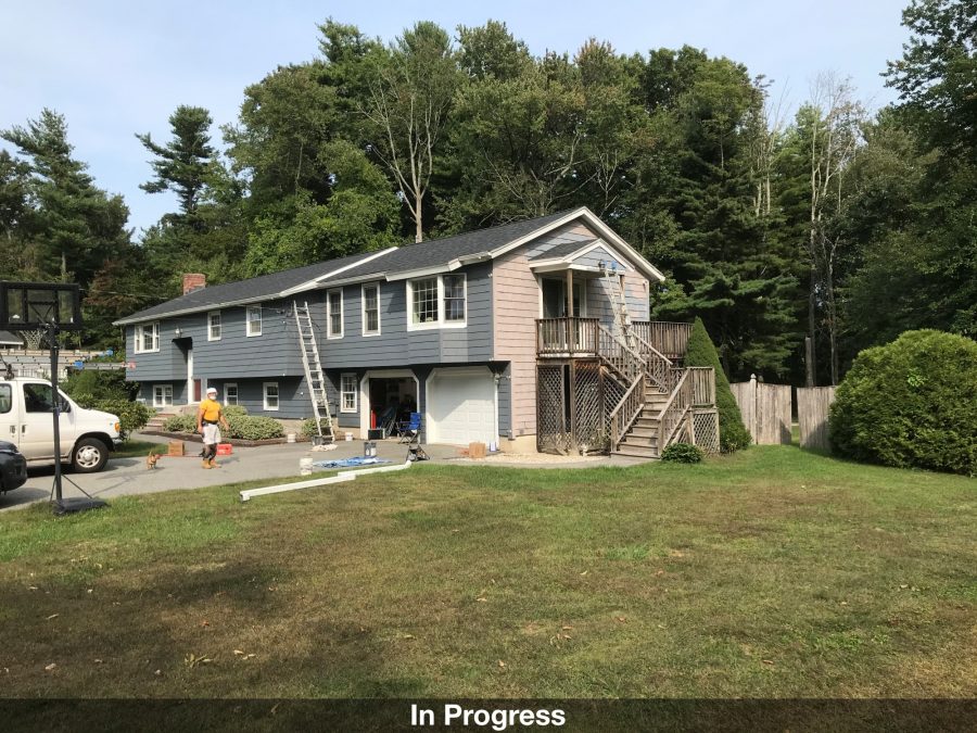 Ladder painting in progress Preview Image 3