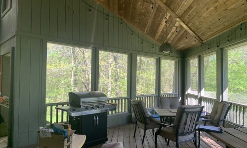 The Interior of the Enclosed Deck