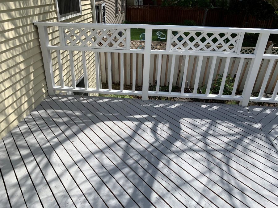 the deck railing was repainted white. Preview Image 6
