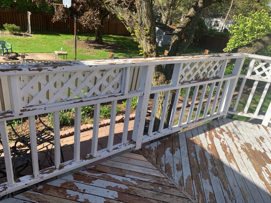 The deck paint also needed to be scraped off. Preview Image 3