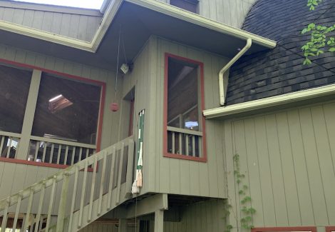 Before exterior house painting