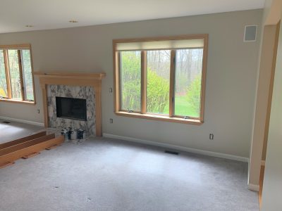 Interior repainting project.