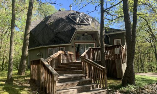 Deck and House repainting of a geodesic dome