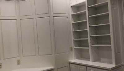 wall panelling repainted white