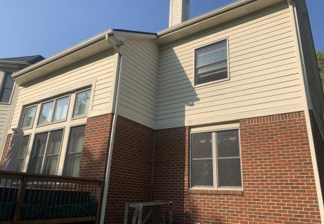 Exterior view of house painted in Ann Arbor