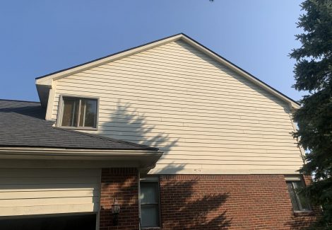 Side of house painted in Ann Arbor