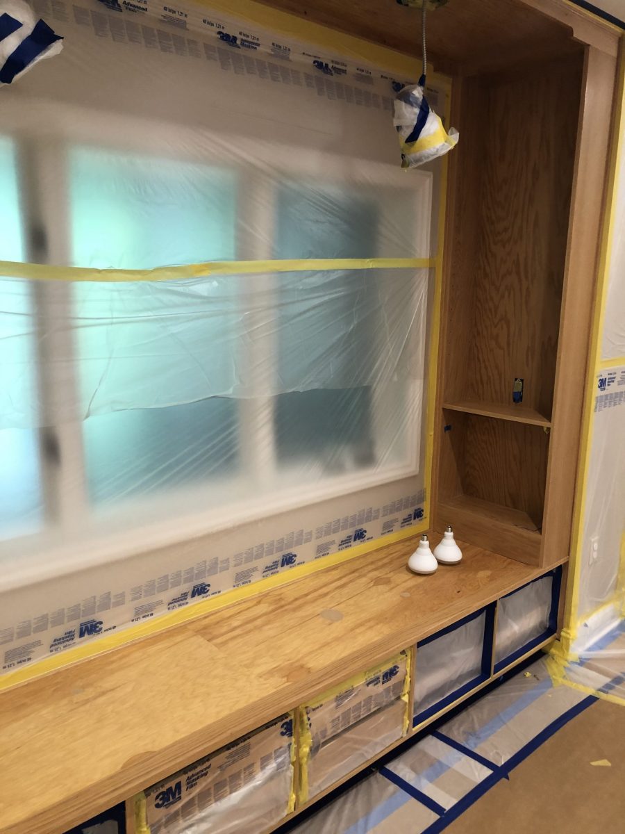 built-in bench by window repainted Preview Image 4