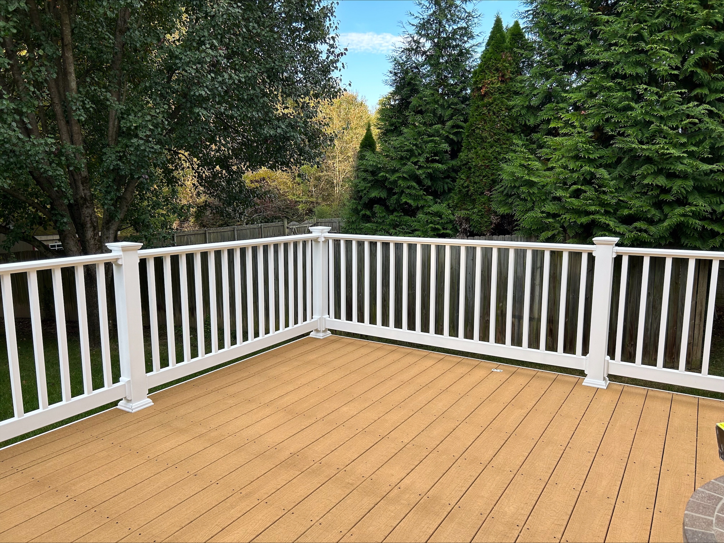 Deck after pressure washing by certapro painters of annapolis - angle 2