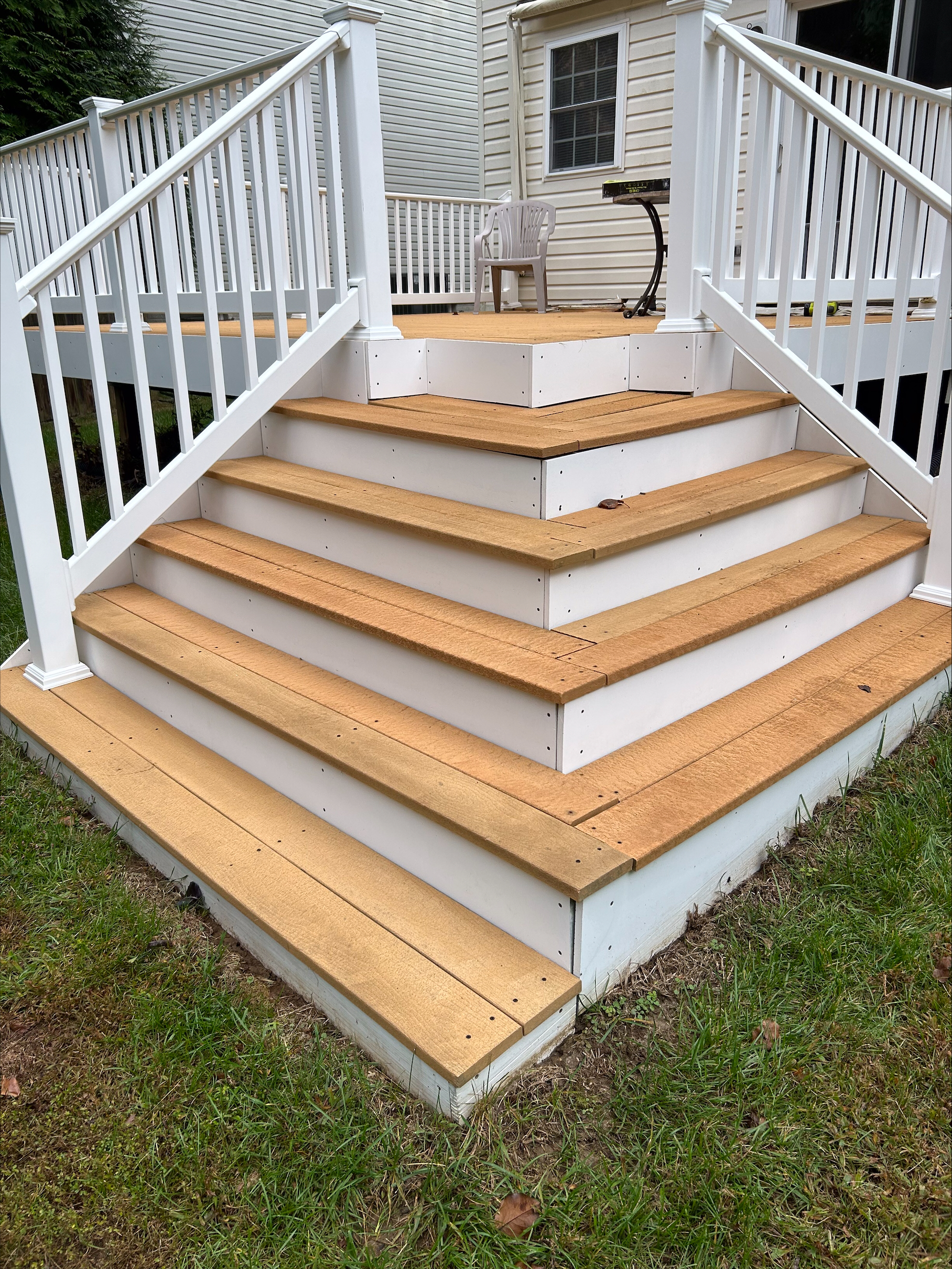 Deck after pressure washing by certapro painters of annapolis