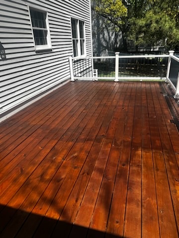 deck stained and sealed by certapro painters of annapolis