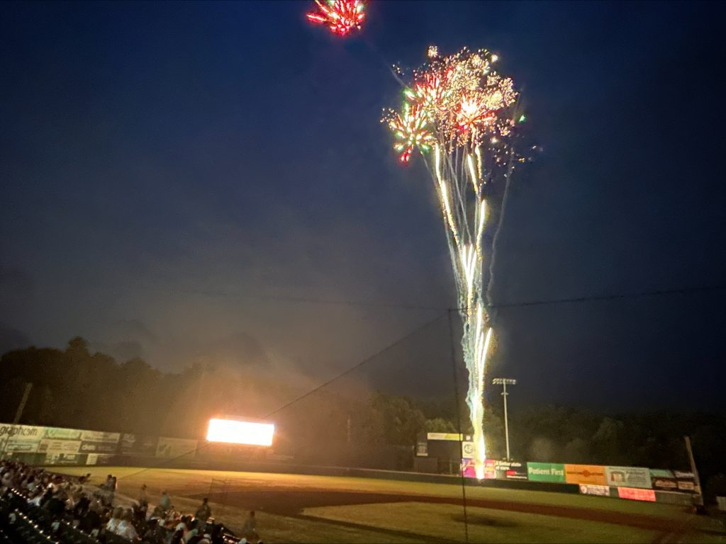 Fireworks at the baysox game - angle 2