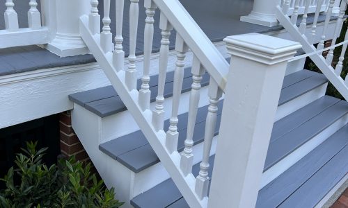 Residential Front Porch Painting Project in Annapolis, MD