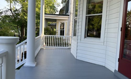 Residential Front Porch Painting Project in Annapolis, MD