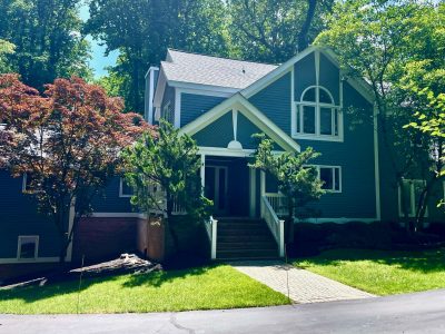 Home in crownsville, md after fascia painting and carpentry