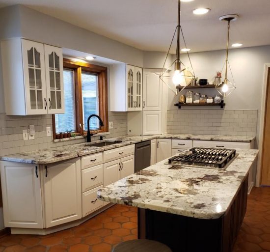 white kitchen cabinets